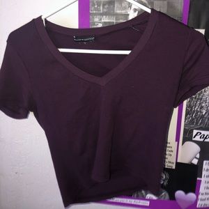 Brandy Melville V Neck Cropped Top